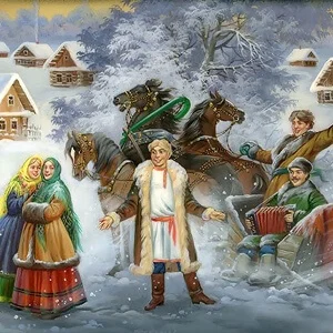 В лунном сиянье, снег серебрится