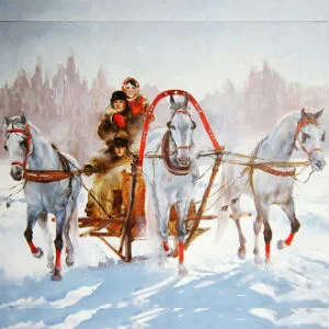 Запрягу я тройку борзых